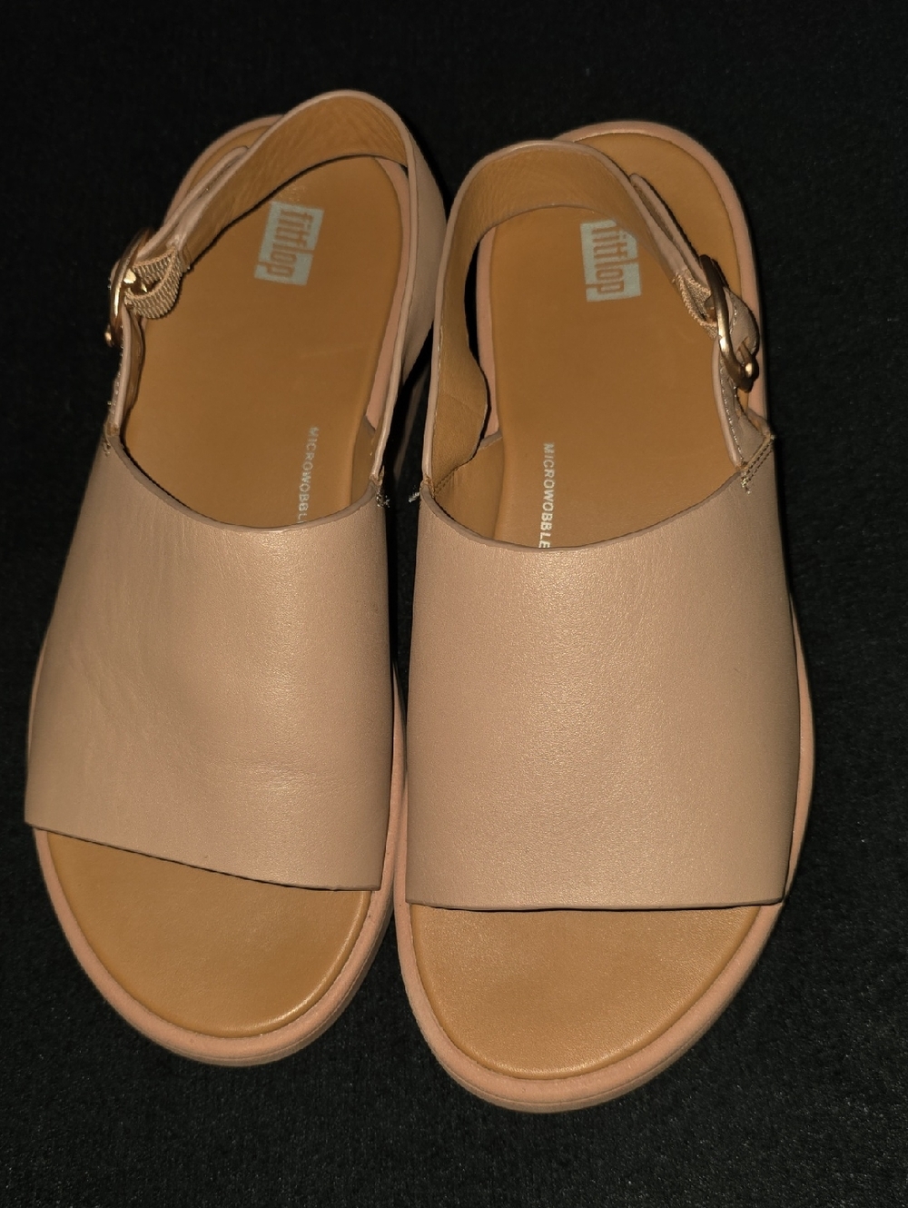 Summer Spring Fitflop Women's Nude Blush Slingback Leather Sandals